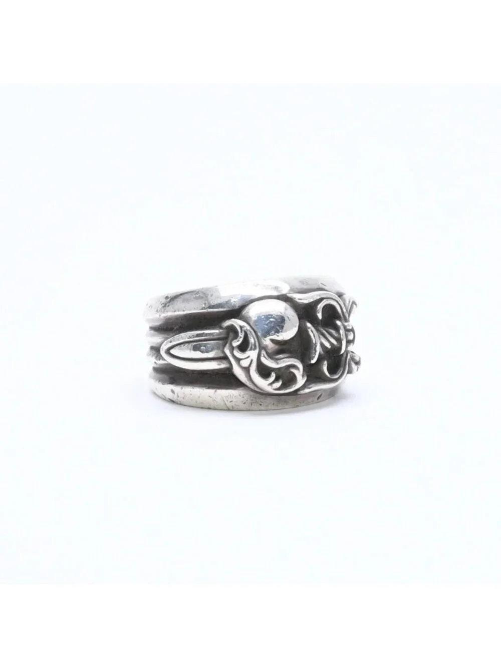 Chrome Hearts Dagger Heart Ring 925 Sterling Silver